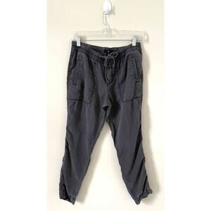 Gap Soft Lyocell Elastic Waist Drawstring Pants Gray Size XS